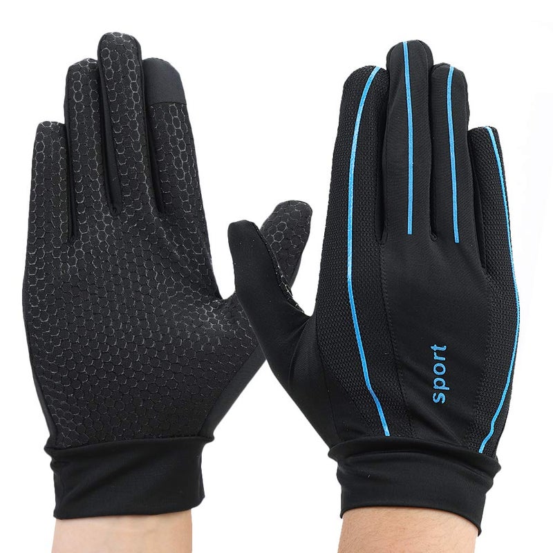ITODA Summer Driving Gloves Men Women Anti-UV Protection Sunscreen Touchscreen Cooling Mesh Breathable Gloves Cycling Riding Full Palm Sport Non-Slip Grip Motorcycle Golf Mittens - Image 2